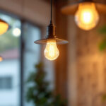 A photograph of a well-lit indoor or outdoor space showcasing various low-cost