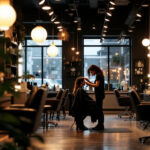 A photograph of a well-lit hair salon interior