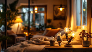 A photograph of a cozy