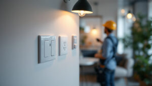 A photograph of a variety of wall outlets in a well-lit