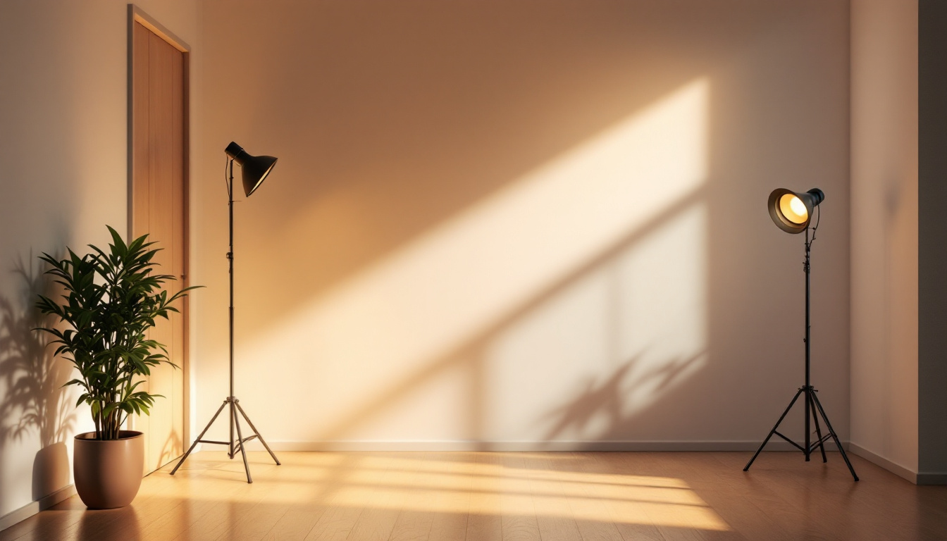 A photograph of a well-lit room showcasing a split 3-way lighting installation