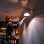A photograph of a well-designed canister light fixture installed in a stylish interior setting