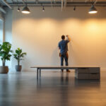 A photograph of a well-lit interior space showcasing the impact of flat lighting