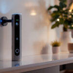 A photograph of a sleek