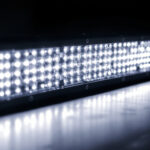 A photograph of a high-performance 11000 lumen led light bar in action