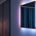 A photograph of a sleek