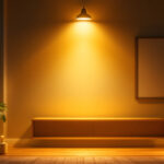 A photograph of a well-lit interior space showcasing small can lights in various settings