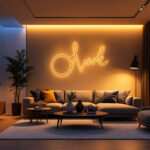 A photograph of a contemporary living space illuminated by various led lighting solutions