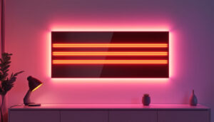 A photograph of a sleek