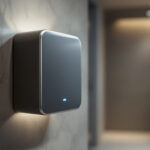 A photograph of a sleek