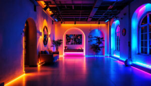 A photograph of a vibrant