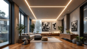 A photograph of a sleek