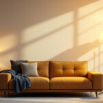 A photograph of a well-lit scene showcasing the dramatic difference in lighting quality between a 4k lighting setup and a 3500k lighting setup