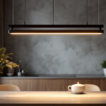 A photograph of a sleek