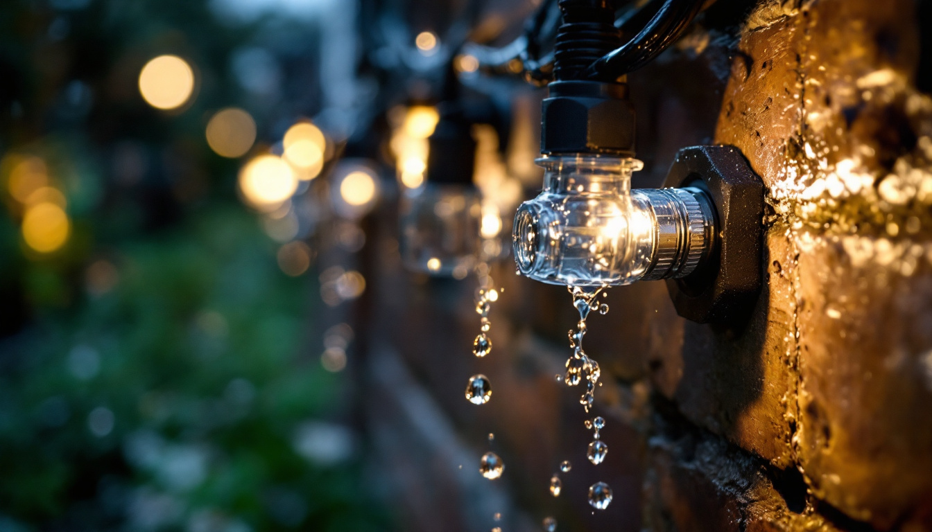 A photograph of a close-up shot of various waterproof wire connectors in use