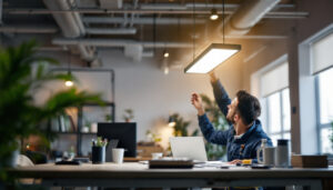 A photograph of a well-lit