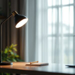 A photograph of a 60-watt type b lamp in an elegant