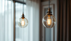 A photograph of a beautifully designed pendant chandelier light hanging in an elegant setting