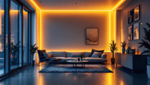 A photograph of a sleek
