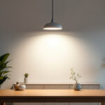 A photograph of a well-lit room showcasing a 4-foot led light installed
