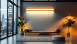 A photograph of a sleek