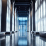 A photograph of a beautifully illuminated architectural space that showcases innovative lighting design