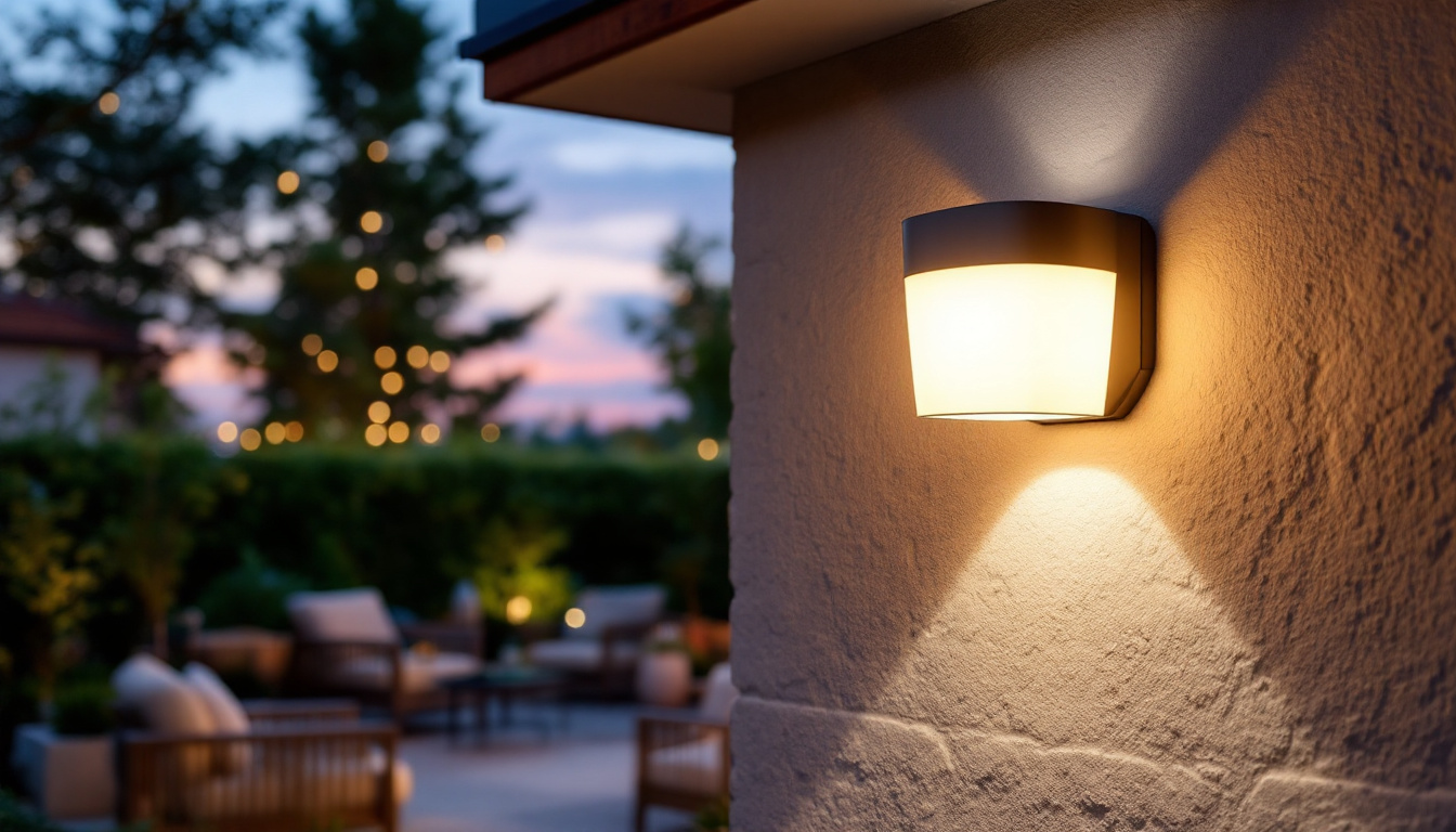A photograph of a beautifully designed outdoor flush mount light installed in an inviting outdoor setting
