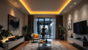A photograph of a well-lit