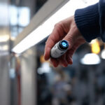 A photograph of a wago 221-413 connector being used in a lighting installation