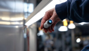 A photograph of a wago 221-413 connector being used in a lighting installation