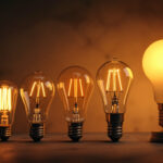A photograph of a variety of light bulbs