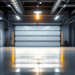 A photograph of a well-lit garage showcasing a high-quality led light installation