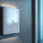 A photograph of a sleek