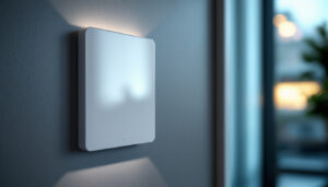 A photograph of a sleek