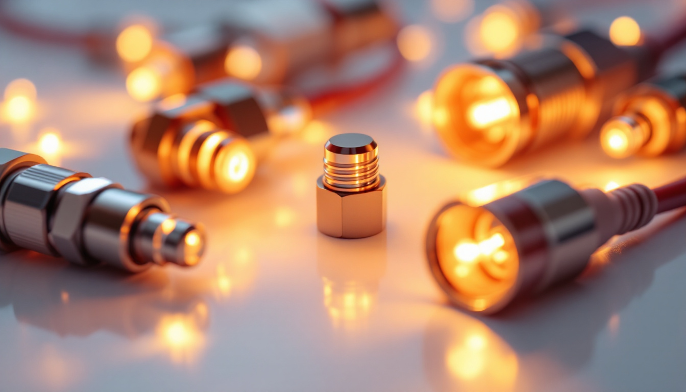 A photograph of a close-up shot of various innovative lighting connectors and their applications