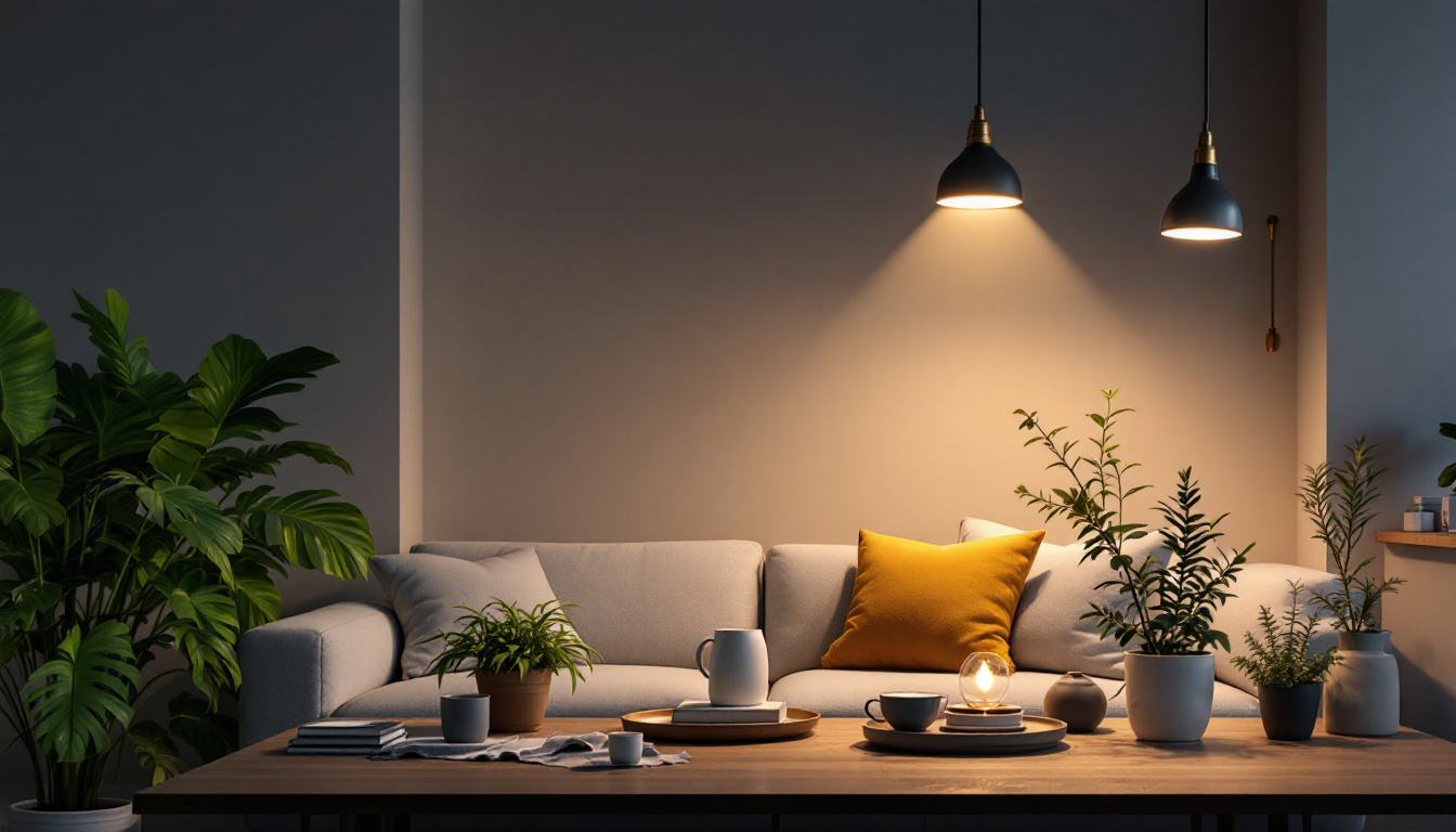 A photograph of a beautifully designed room showcasing a variety of stylish can lighting fixtures that highlight the space's ambiance and functionality