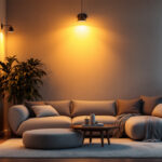 A photograph of a well-lit interior space showcasing stylish can lights in various settings