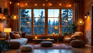 A photograph of a cozy