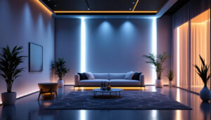 A photograph of a sleek