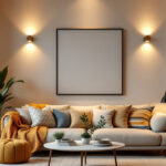 A photograph of a stylishly arranged living space featuring a variety of affordable wall sconces
