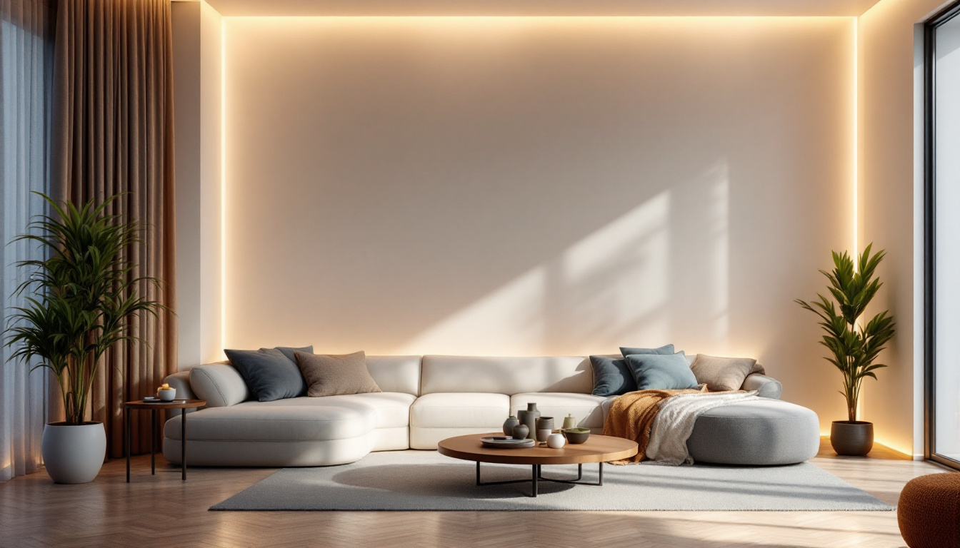 A photograph of a beautifully designed interior space showcasing inset lighting