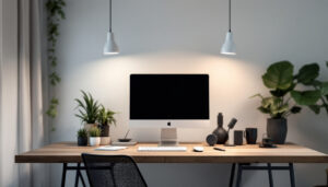 A photograph of a sleek