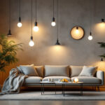 A photograph of a well-lit interior space showcasing various innovative lighting alternatives