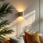 A photograph of a beautifully designed room featuring stylish wall sconces that highlight the ambient lighting and enhance the overall decor