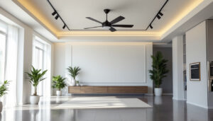 A photograph of a spacious
