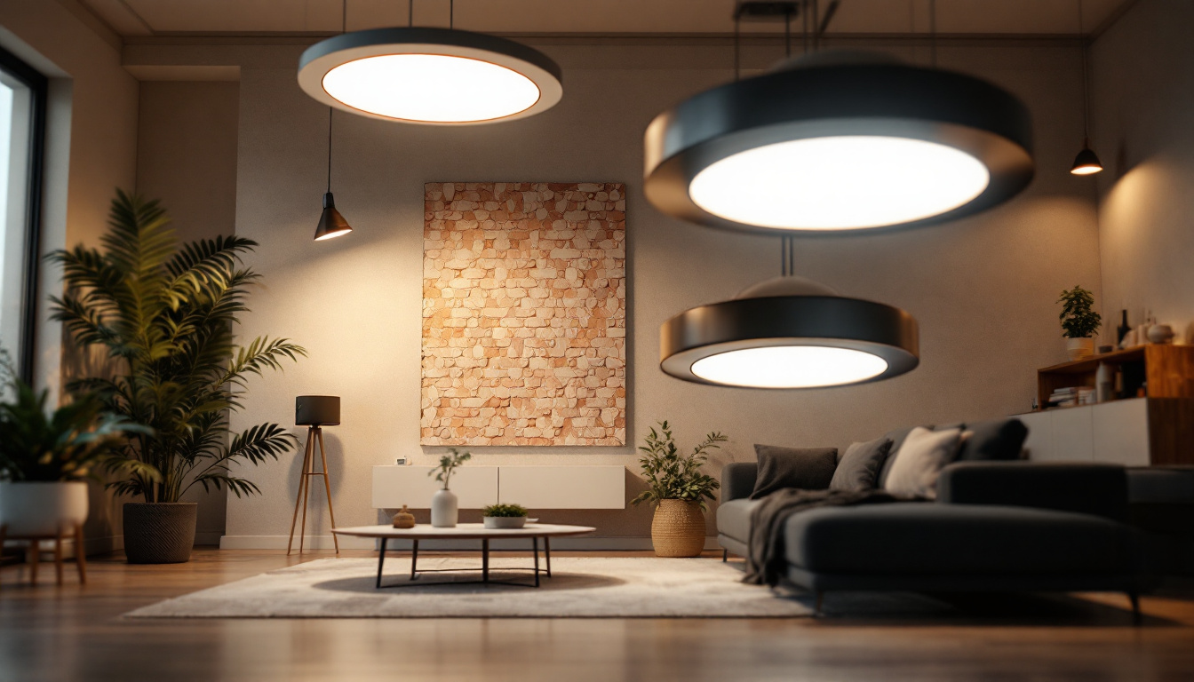 A photograph of a well-lit room featuring various styles of recessed lighting fixtures in action