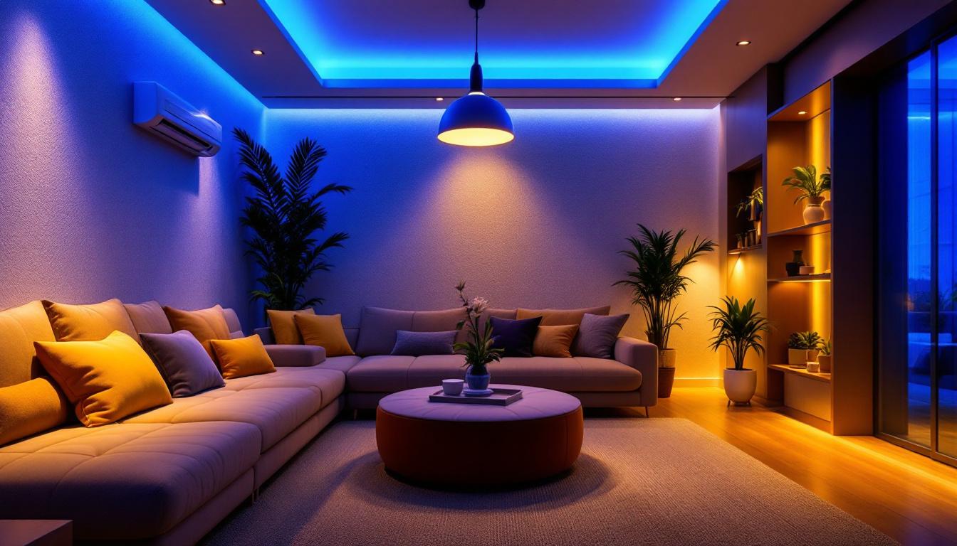 A photograph of a well-designed interior space featuring various types of indirect lighting