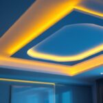 A photograph of a beautifully designed recessed ceiling light installation in a modern interior setting
