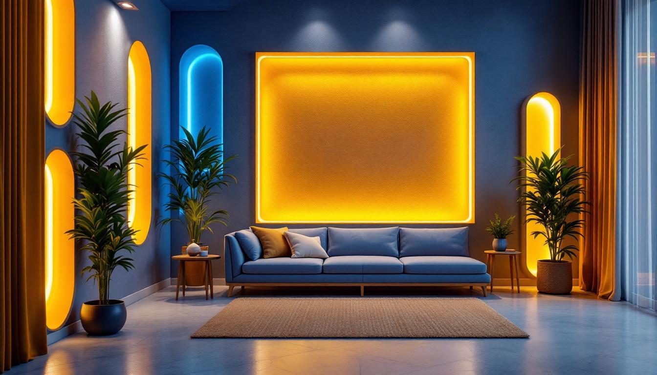 A photograph of a beautifully designed interior space featuring various inset lighting solutions