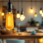 A photograph of a corn cob light fixture in a well-lit setting